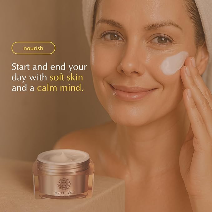 PERFECT ONE Firming Facial Cream - Helps The Skin Appear Firmer & Brighter - All-in-One Ultra Hydrating Serum, Moisturizer, & Eye Cream - With Niacinamide, Collagen, Squalane & Hyaluronic Acid, 50g
