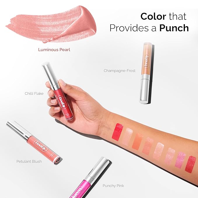 LuxeLip™ Matte Lipstick for Older Women, Hydrating Non-Sticky Lip Gloss for Luminous Shine & Moisturized Lips, Lightweight, Long-Lasting Glossy Finish, Cruelty-Free Lip Makeup (Luminous Pearl, 8ml)