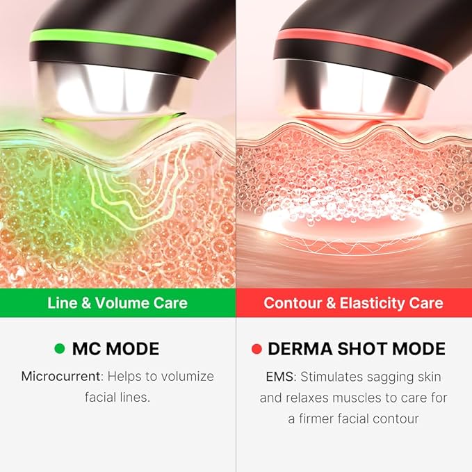 medicube K-Viral Duo for Uneven Skin Tone: Age-R Booster Pro | 6-in-1 Real Glass Glow Device and Deep Vitamin C Golden Capsule Face Moisturizer