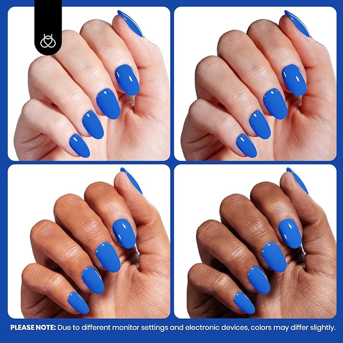 Beetles Blue Gel Polish - 15ml Hema Free Abyss Halo Blue Gel Polish Soak off Uv Led Lamp Nail Art Colorful Bottle All Season Manicure Gifts for Women
