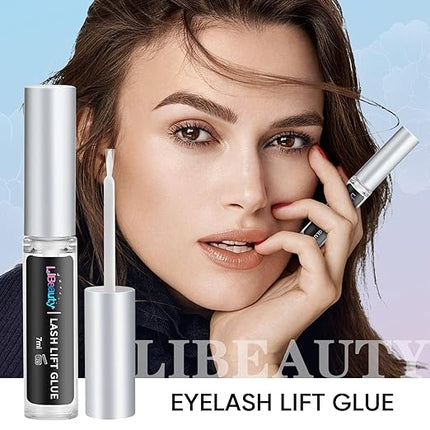 Libeauty Lash Lift Glue 2 Pcs Eyelash Lifting Adhesive Stron Sticky Eyelash Glue for Lash Perm or False Eyelashes and Dissolves Quickly in Water