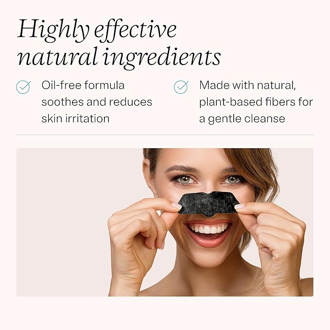 MDacne Blackhead Remover Strips, Deep Pore Cleansing for Sensitive Acne-Prone Skin (36 Strips)