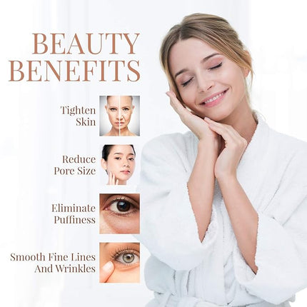 Ice Globes for Facials | Unbreakable Steel Cooling Roller | Cryo Sticks for Face | Massager for Face Neck & Eyes | Skin Care for Dark Circles, Puffiness, Wrinkles, Collagen Production (Blue)