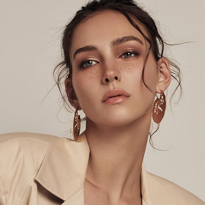 Glitter Freckles Face Tattoo, 12 Sheet Brown Face Glitter Waterproof Freckles, Makeup Patches, Face Tattoos for Women