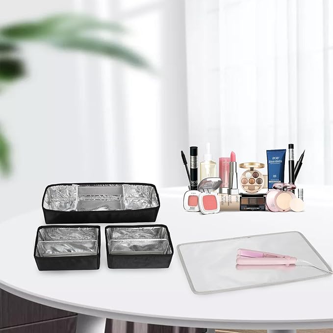 Extra Large Makeup Case, Professional Makeup Train Case for Makeup Artist Traveling Organizer, Double Layer XL Cosmetic Travel Case for Cosmetology with 3 Detachable compartments and 3 Makeup Bags