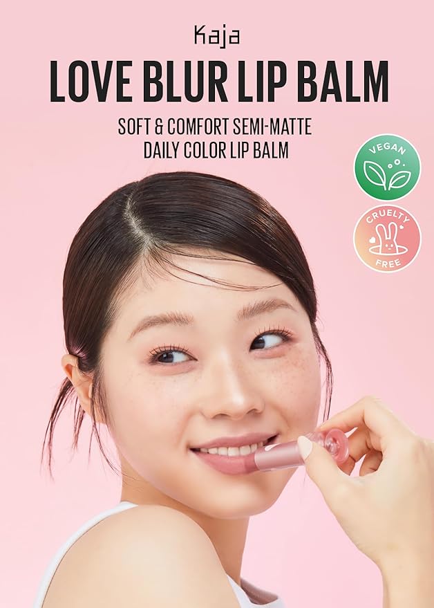 KAJA Lip Balm - Love Blur 01 Pure Cupid | Soft & Comfort Semi-Matte Blurring Daily Color, Shea Butter, Avocado Oil, Citrus Unshiu Peel Extract, Vitamin E Infused, Stocking Stuffers, 0.14 Oz