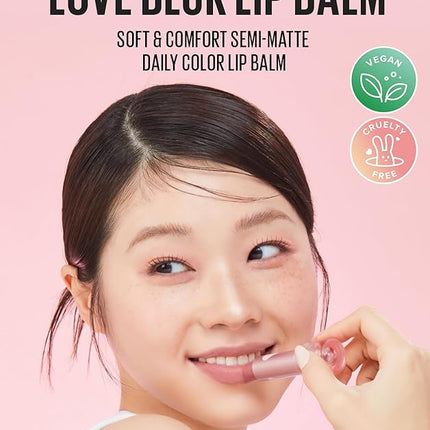 Kaja Love Blur Lip Balm - 02 Sweet Bestie | Soft & Comfort Semi-Matte Blurring Daily Color | Shea Butter, Avocado Oil, Citrus Unshiu Peel Extract, Vitamin E Infused | 4g/0.14oz.