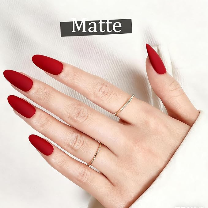 modelones Red Nail Polish Quick Dry | Burgundy Long Last Fingernail Polish, Dark Red Nailsl | Infinite Shine Strengthening Treatment Kit Salon-Quality for Women 15ml