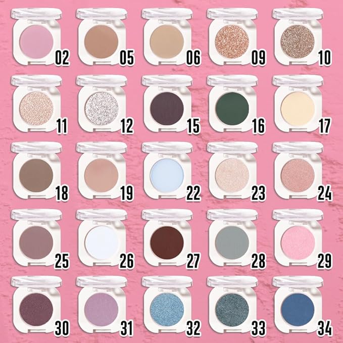 Single Matte Eye Shadow Palette Makeup, Light Peach Matte Eyeshadow for Women, Monochrome Eye Shadow Makeup, Pigmented Waterproof Sombras Para Ojos, Vegan, Talc, Paraben & Cruelty Free, 02