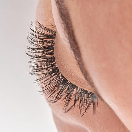 KISS Lash Couture LuXtensions Collection False Eyelashes, Flat Lash Technology, Super Slim Lash Band, Real Lash Extension Fibers, Reusable, Style ‘Royal Satin’, 10mm,1 Pair Strip Lashes