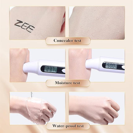 Mushroom Head Air Cushion CC Cream - BB Cream Face Makeup Foundation for Mature Skin Moisturizing Concealer Brighten Long-Lasting, Even Skin Tone for All Skin Types, Medium Deep