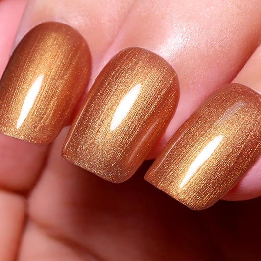 Pearl Gel Nail Polish,Champagne Glitter Gel Nail Polish Sparkle Shimmer Gel Glitter Nail Polish Fall Winter Soak off LED UV Gel Nail Polish for Art DIY Manicure 15ML