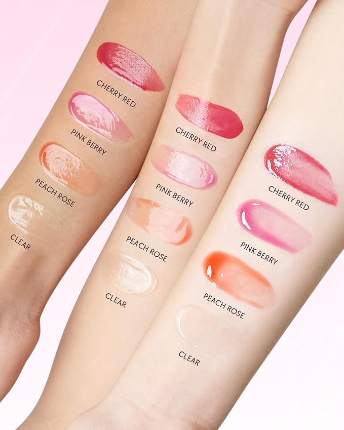 Hydrating Brightening Lip Serum, Smooth Tinted Lip Stain, Plumping Lip Gloss with Polypeptide Squalane, Moisturizing Balms, Brighten Dark Lips, Korean Beauty Makeup (00 Clear)