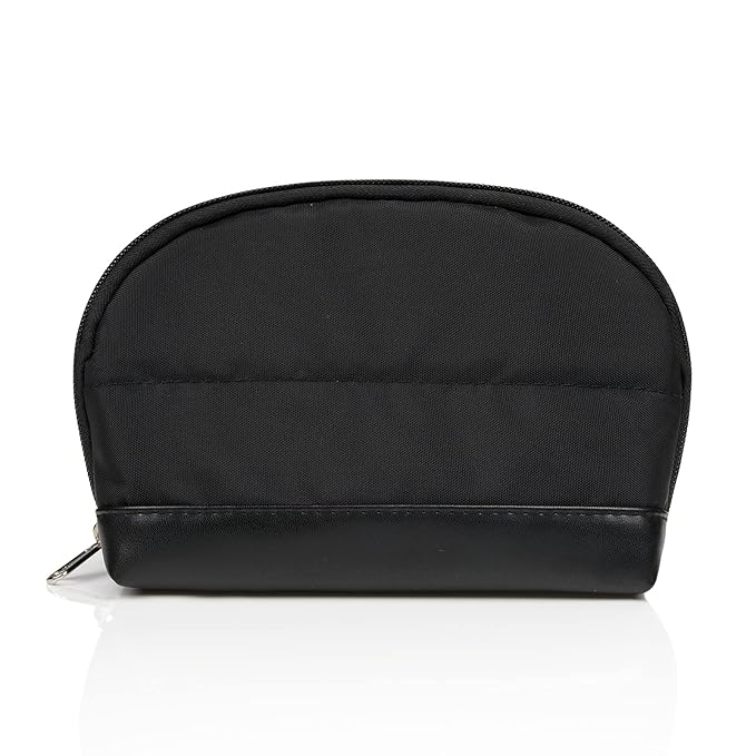 Ethereal Small Makeup bag for Purse, Cute Cosmetic Bag Portable Mini Makeup Pouch for Women Black