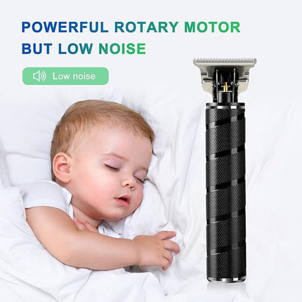 Ufree Mens Beard Trimmer, Zero Gapped T Blade Liners, Cordless Hair Clippers, Electric Razor Shavers for Men, Grooming Kit for Hair Cutting, Gifts for Men(Black)