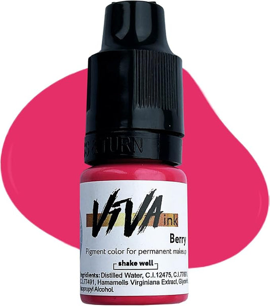 Lip Pigment – Berry – Permanent Lip Makeup – Microblading Ink for Durable and Colorful Lips – Long Lasting Color Lip Cosmetics (0.2 oz)