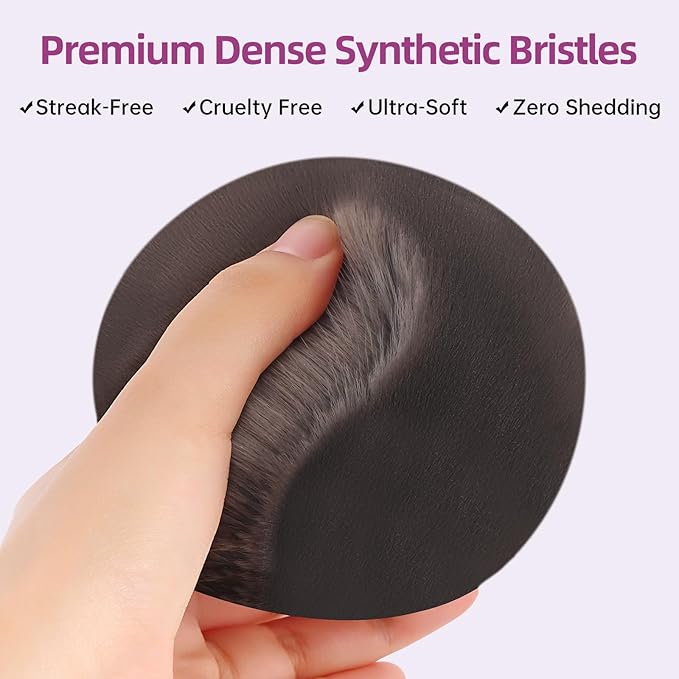 Extra Large Body Makeup Brush, 3.54 inch Dense Streak-free Self Tanner Brush, Tanning Applicator for Body Blend & Blur, Bronzer, Leg Makeup, Powder and Cream, Soft Cruelty-Free Kabuki Brush Bristles