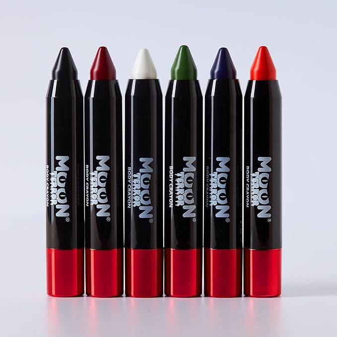 Halloween Face Paint Stick Body Crayon by Moon Terror, SFX Make up - Zombie Green - Special Effects Make up - 0.12oz