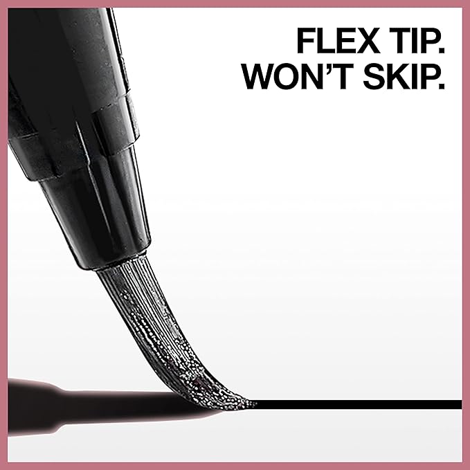 MAYBELLINE New York Hyper Easy Liquid Pen No-Skip Waterproof Eyeliner, Satin Finish, Pitch Brown