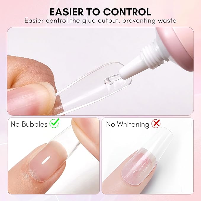 Makartt Gel Nail Glue: Solid Nail Glue for Press On Nails, 15ML 3D Gel UV Lamp Needed, Multifunctional Nails Tools Strong Adhesive Rhinestone Glues Gels for Charms & Gems, Ideal for DIY Home Salon Use