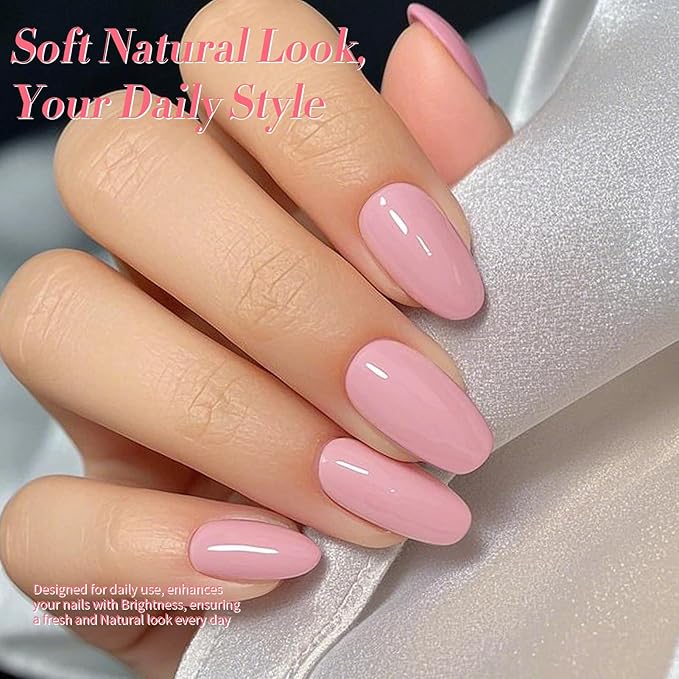 Born Pretty Nude Pink Gel Nail Polish Netural Gel Polish Spring Summer Valentine's Day Nail Art Manicure Collection 6PCS