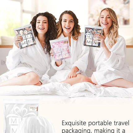 mikimini Shower Cap for Women and Girls,Reusable,Waterproof, Washable, Cute and Soft,White