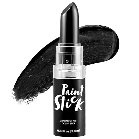 Spooktacular Creations Halloween Face Body Paint Black Lipstick for Adult, Clown SFX Foundation Cream Makeup for Sports Festival or Stage Makeup Cosplay Party Dress Up (0.13 Oz)