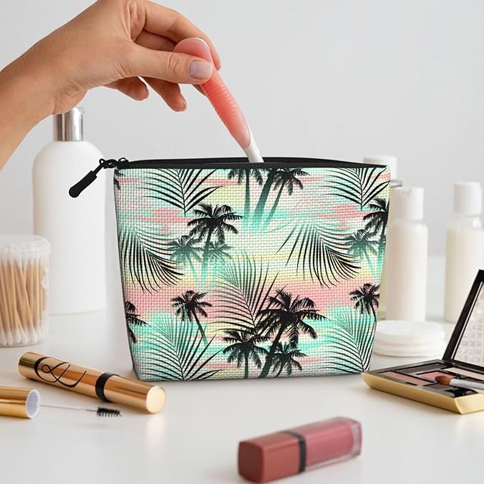 MOLAIGIN 1702356549_529557121 Cosmetic Bag For Women, Travel Makeup Bag, Toiletry Zipper Bag, Large Capacity Aesthetic Cases