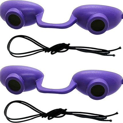 Super Sunnies Flex UV Eye Protection, FDA Compliant Tanning Bed Goggles, Red Light Therapy Glasses, 2 Pack
