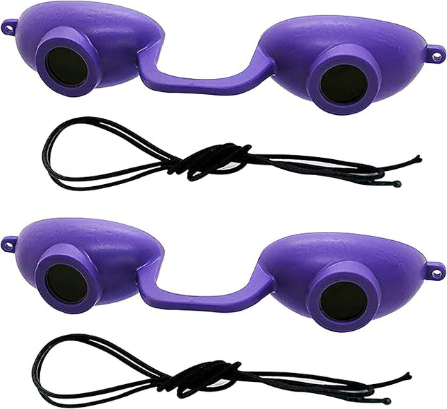 Super Sunnies Flex UV Eye Protection, FDA Compliant Tanning Bed Goggles, Red Light Therapy Glasses, 2 Pack