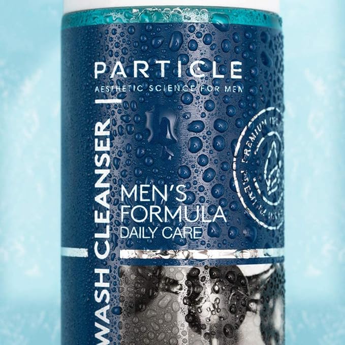 Particle Mens Face Wash - Anti Aging Face Cleanser for Men (5.07 Oz) - Daily Moisturizing Face Wash for Men - Revitalizes, Hydrates & Soothes, All Skin Types & All Ages