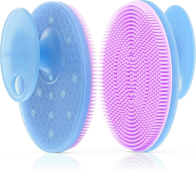 INNERNEED Magnetic Silicone Facial Cleansing Brush – Deep Pore Cleanser with Magnetic Therapy for Skin Circulation & Radiance – Soft, Hygienic, Durable Face Scrubber for All Skin Types （Purple）