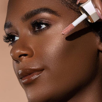 SHEGLAM Glow Bloom Liquid Waterproof Highlighter Long Lasting Cream Highlighter with Shimmer Dewy Finish - Bellini Brunch