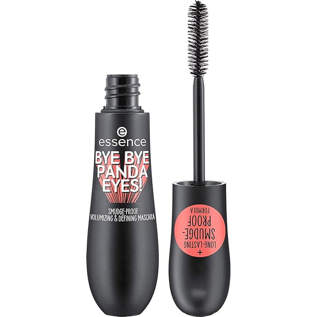 essence | Bye Bye Panda Eyes Tubing Mascara | Smudge-proof, Volumizing Definition | Vegan, Cruelty Free, Free From Parabens & Oils (Pack of 1)