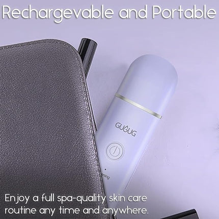 GUGUG Skin Scrubber Face Spatula, 4 Modes Skin Spatula Blackhead Remover Pore Cleaner-Purple