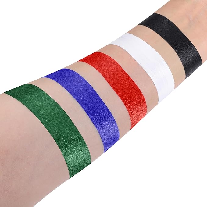 Red Face Paint, Water Based Full Body Paint Halloween Makeup,Cream Face Paint & Body Paint For Adults Clown Joker Demon Devil Vampire Spiderman Halloween Makeup 1.2 fl oz (35ml)