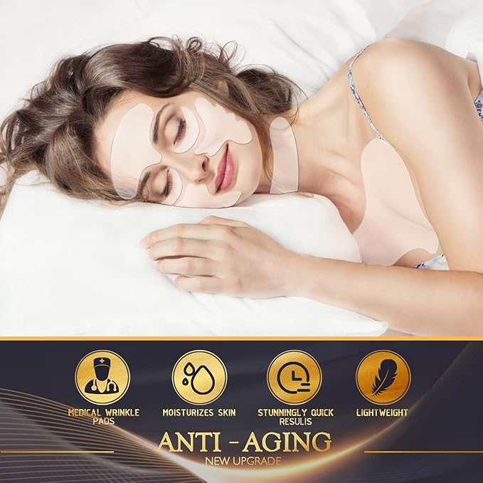 Wrinkle Patches for Face, Neck, Chest, Forehead, Under Eye & Nasolabial Folds – Reusable Facial Silicone Pads for Anti Wrinkle Treatment, Fine Lines Smoothing, Firming & Hydrating Skincare, 11 Pcs