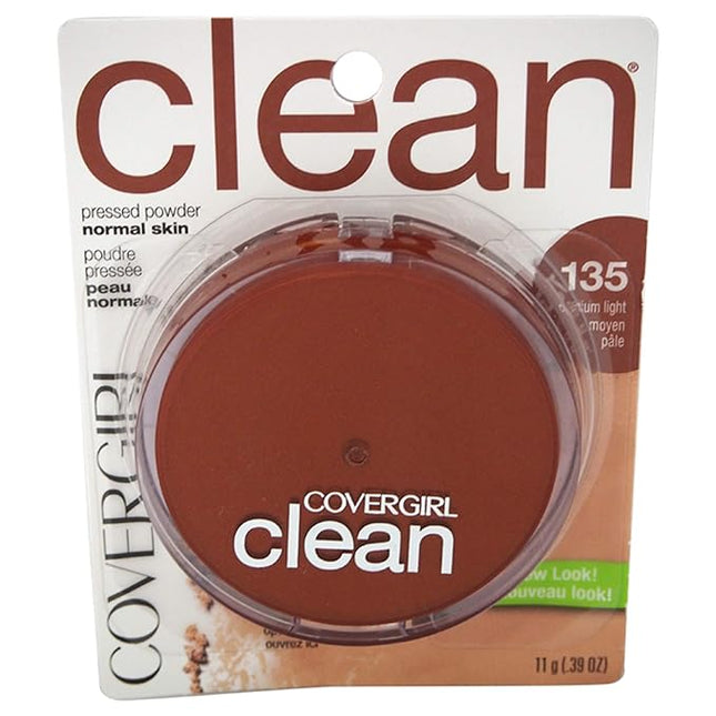 Covergirl Clean Pressed Powder, 135 Medium Light