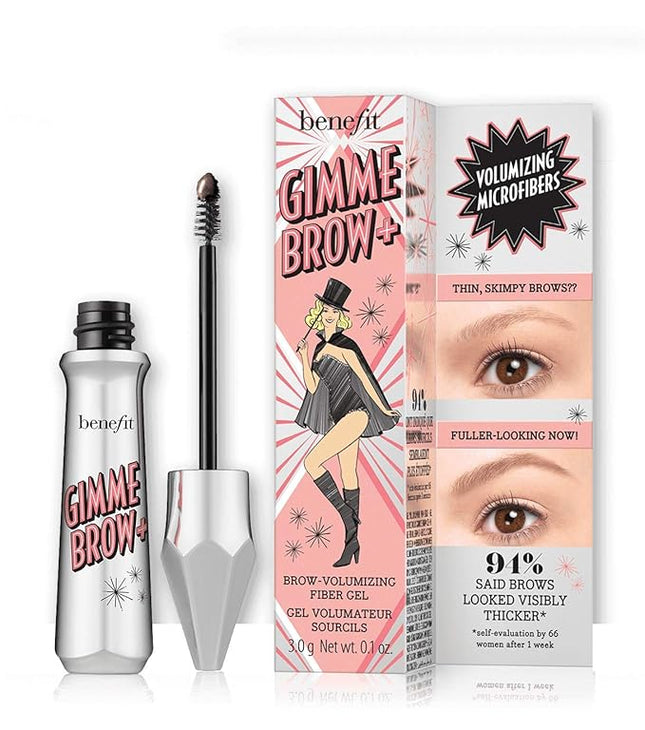 Benefit Cosmetics Gimme Brow + Volumizing Eyebrow Gel, 4.5 - Neutral deep brown, 1 Count