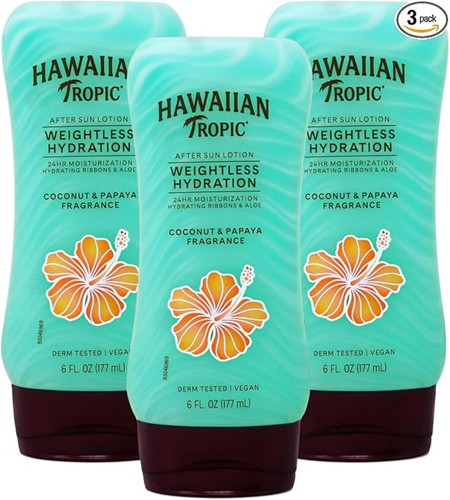 Hawaiian Tropic Silk Hydration After Sun Lotion 6 Ounce (177ml) (3 Pack)