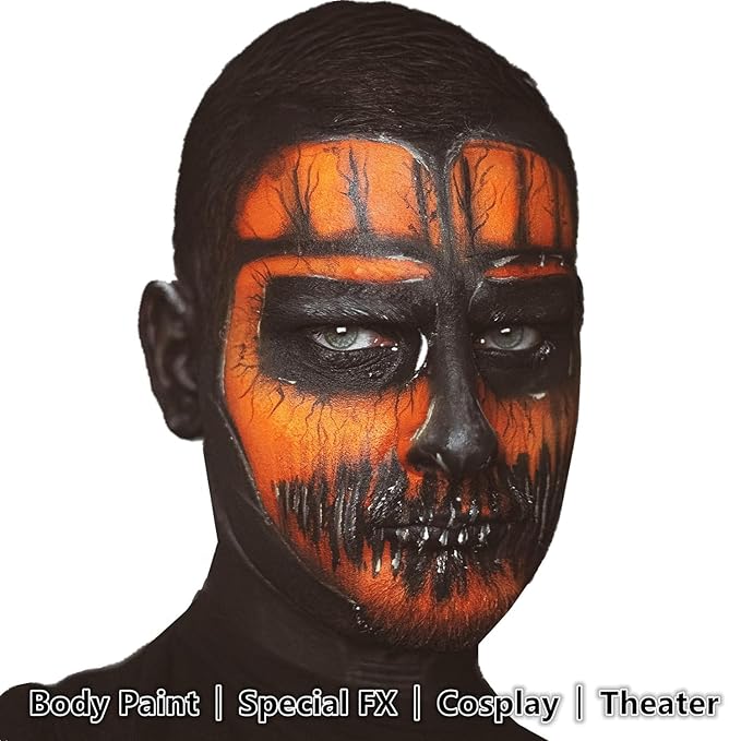 Go Ho Orange Face & Body Paint (2.1 oz), Airbrush & Special FX Makeup
