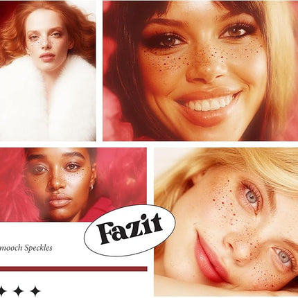 Fazit Makeup Patches - Smooch Speckles - Glow Up Make-Up Patches - Cute Glitter Makeup Accessories for Women - Cosmetic Glitter for Face