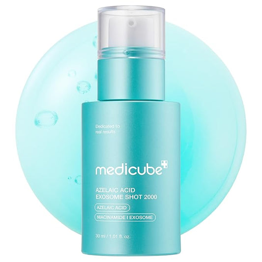 medicube Azelaic Acid Exosome Shot Serum 2000 – Calm Redness due to Dryness while Refining Uneven Texture | Use for After Spot Care, with Azelaic Acid, Niacinamide | Korean Skincare, 30ml / 1.01 fl.oz