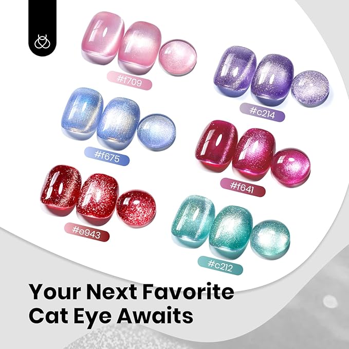 Beetles Black Cat Eye Gel Polish, 15ML Black Glass Cat Eye Glitter Gel Polish with Magnet Shimmer Translucent Sheer Color Soak Off UV Midnight Sands Series French Nail Art Dsign Gift for Women