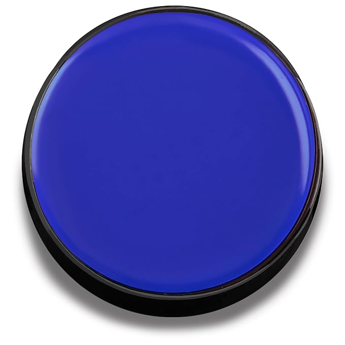 Mehron Makeup Color Cups | Stage, Foundation, Face Paint, Body Paint, Halloween | Face Paint Makeup | Greasepaint .5 oz (14 g) (Blue)