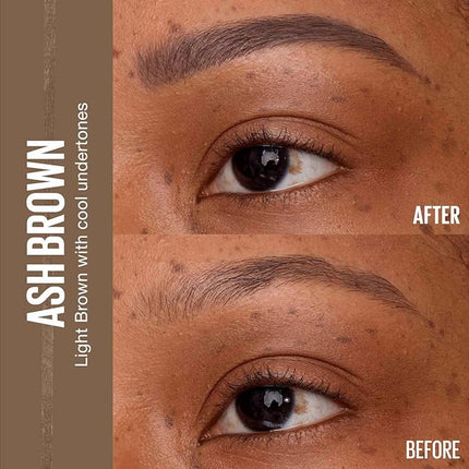 Maybelline Express Brow Ultra Slim Eyebrow Makeup, Brow Pencil with Precision Tip and Spoolie for Defined Eyebrows, Ash Brown (Packaging May Vary)