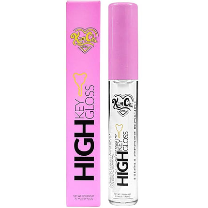 Kimchi Chic Beauty High Key Gloss, High-Shine Lip Gloss Helps Illuminate Your Look and Face, Non-Sticky, Clear, 18 Rain Drop, 3.5ml