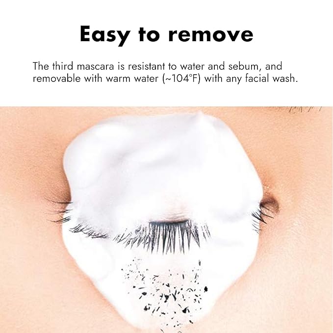 Heroine Make by KissMe Mini Mascara Black, Waterproof Mascara Volume and Length with Ultra-Fine Brush for Precise Application, Hypoallergenic & Long-Lasting, Smudge-Proof Lashes, Made in Japan 1 EA