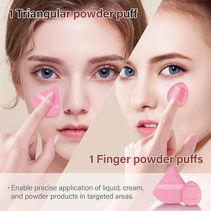 Makeup Brushes Set, Mlemle Professional 26 Pcs Makeup Kit, Include Powder Foundation Concealers Blush Eye shadows Eyebrow 21 Pcs Makeup Brushes and 2 Powder Puff, 3 Makeup Sponge(A01-Pink)