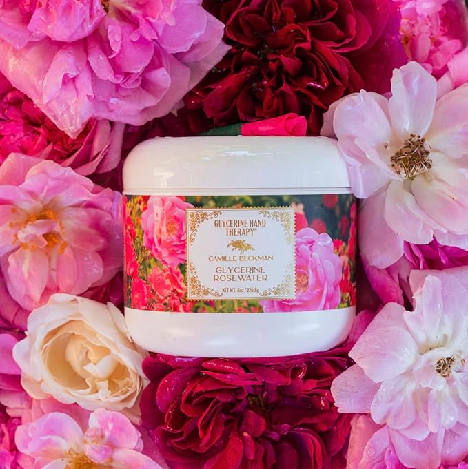 Camille Beckman Glycerine Hand Therapy Cream, Glycerine Rosewater, 8 Ounce